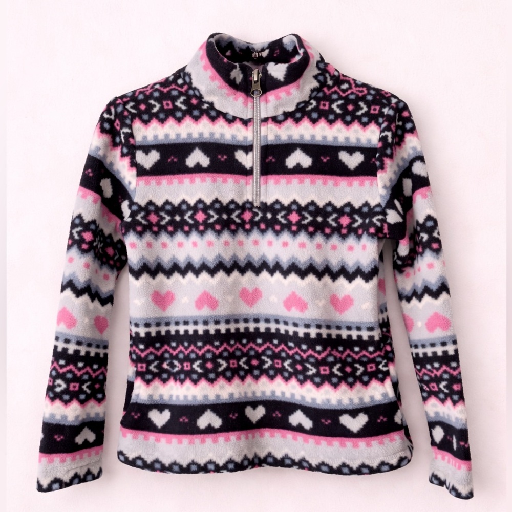 The Children’s Place Girls Fleece 1/4 Zip Pullover Size S (5/6)